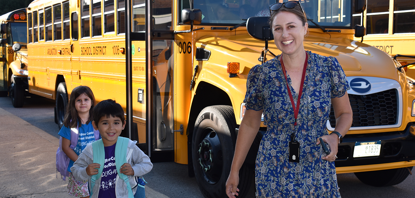 First day at Beekman Elementary