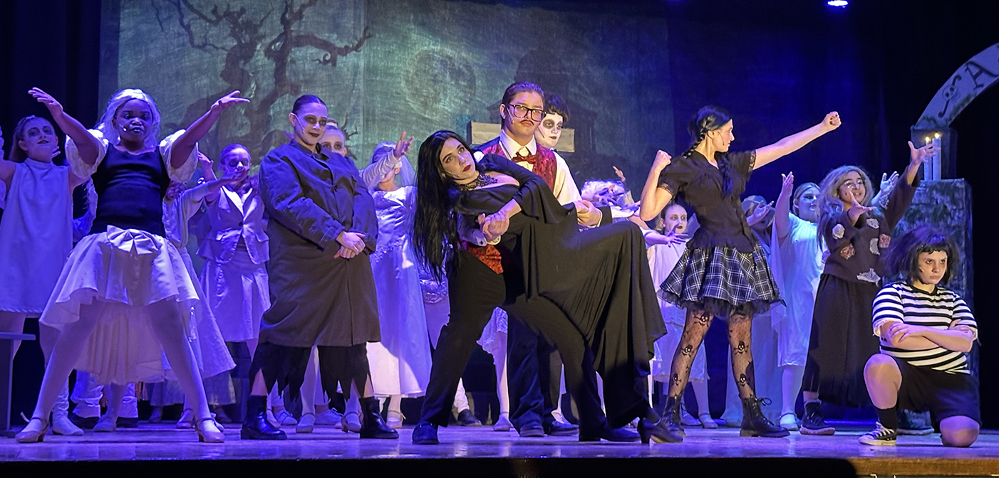 Scene from LaGrange Middle school's performance of The Addams Family Musical
