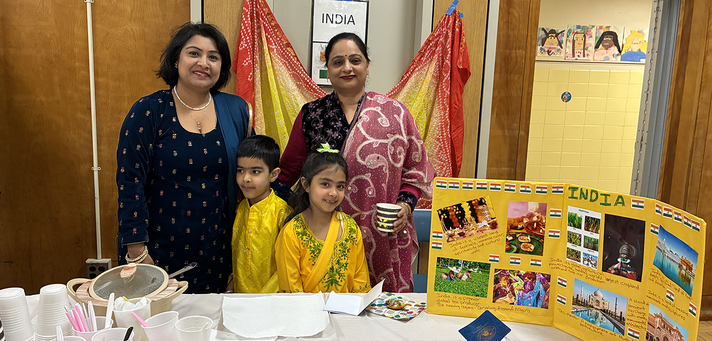 Image of the Overlook International Showcase, showing the India table