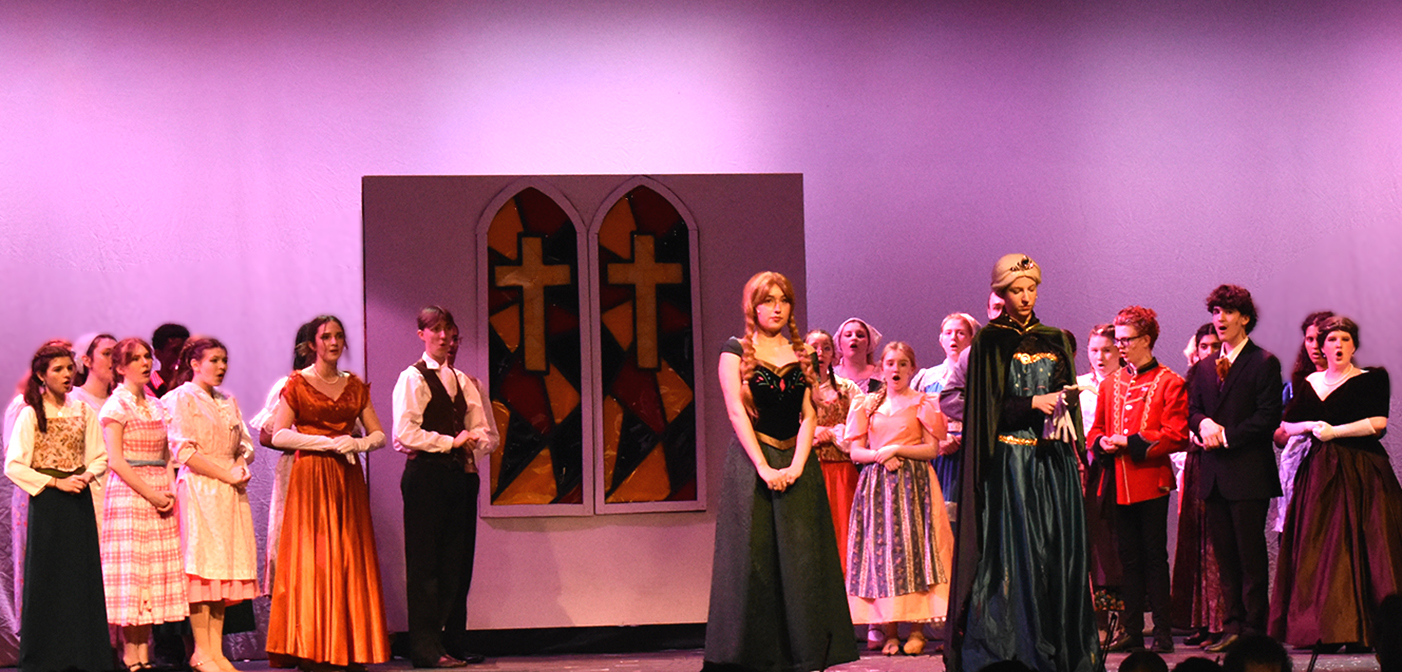 A scene from the Admiral Players production of Frozen 