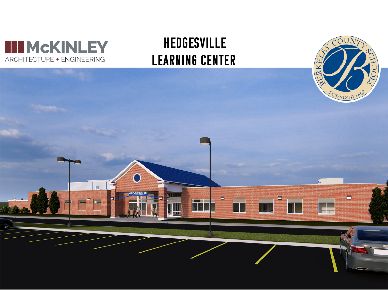 rendering of hedgesville learning center exterior