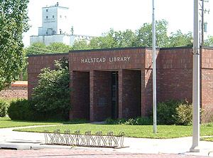 Halstead Library front door