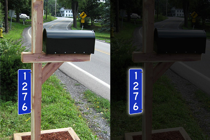 reflective address marker