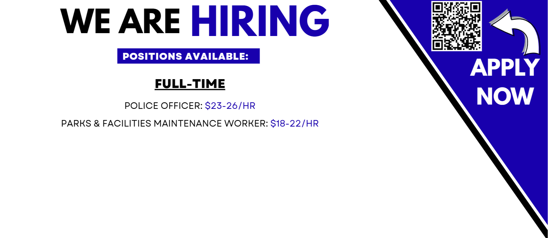 NOW HIRING CITY OF HALSTEAD