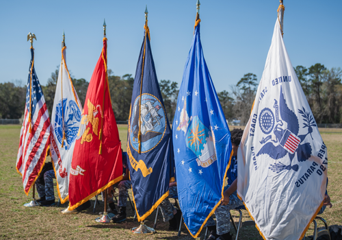 Armed forces flags