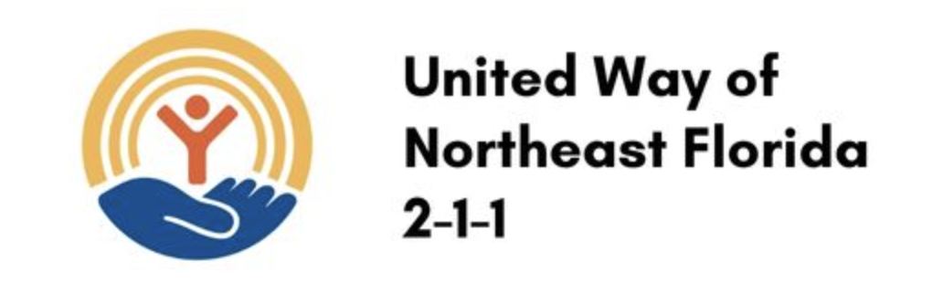 An image of a logo with the text 'UNION WAY OF NORTHEAST FLORIDA' and below it, '2-1-1'.