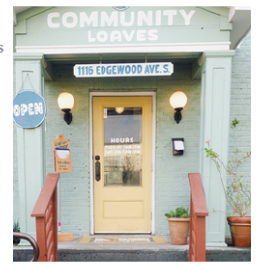 community leaves building