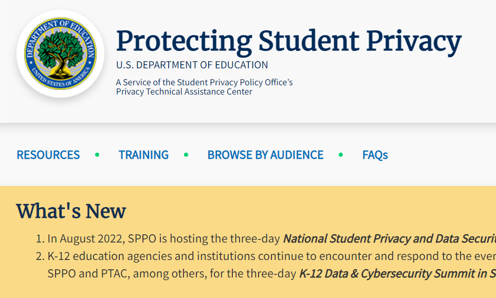 Student Privacy at the U.S. Department of Education