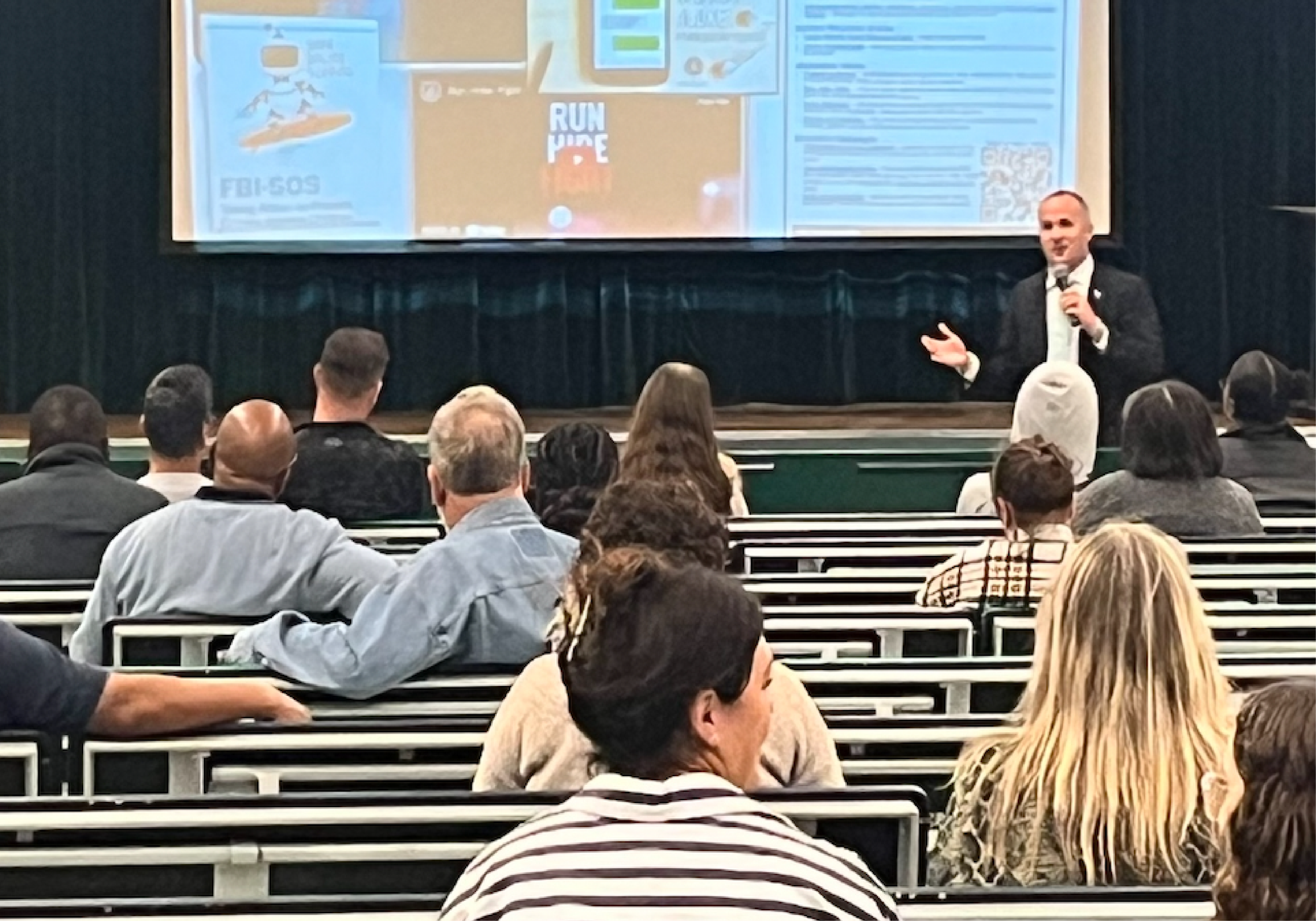 Parents taking classes from a Parent Academy leader