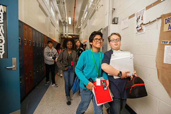 Students in hall