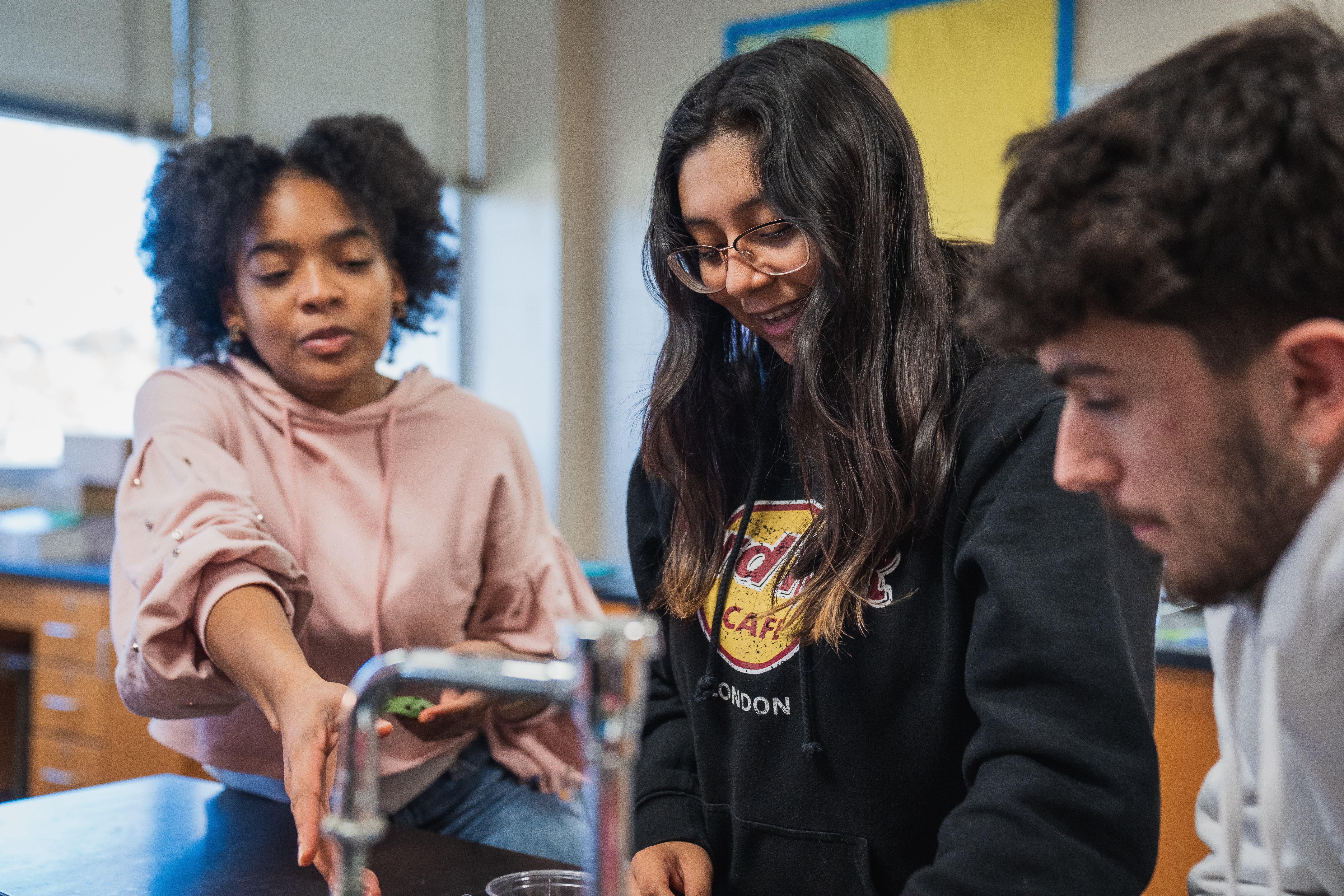 Paxon High School students work in a Duval County Public Schools science lab