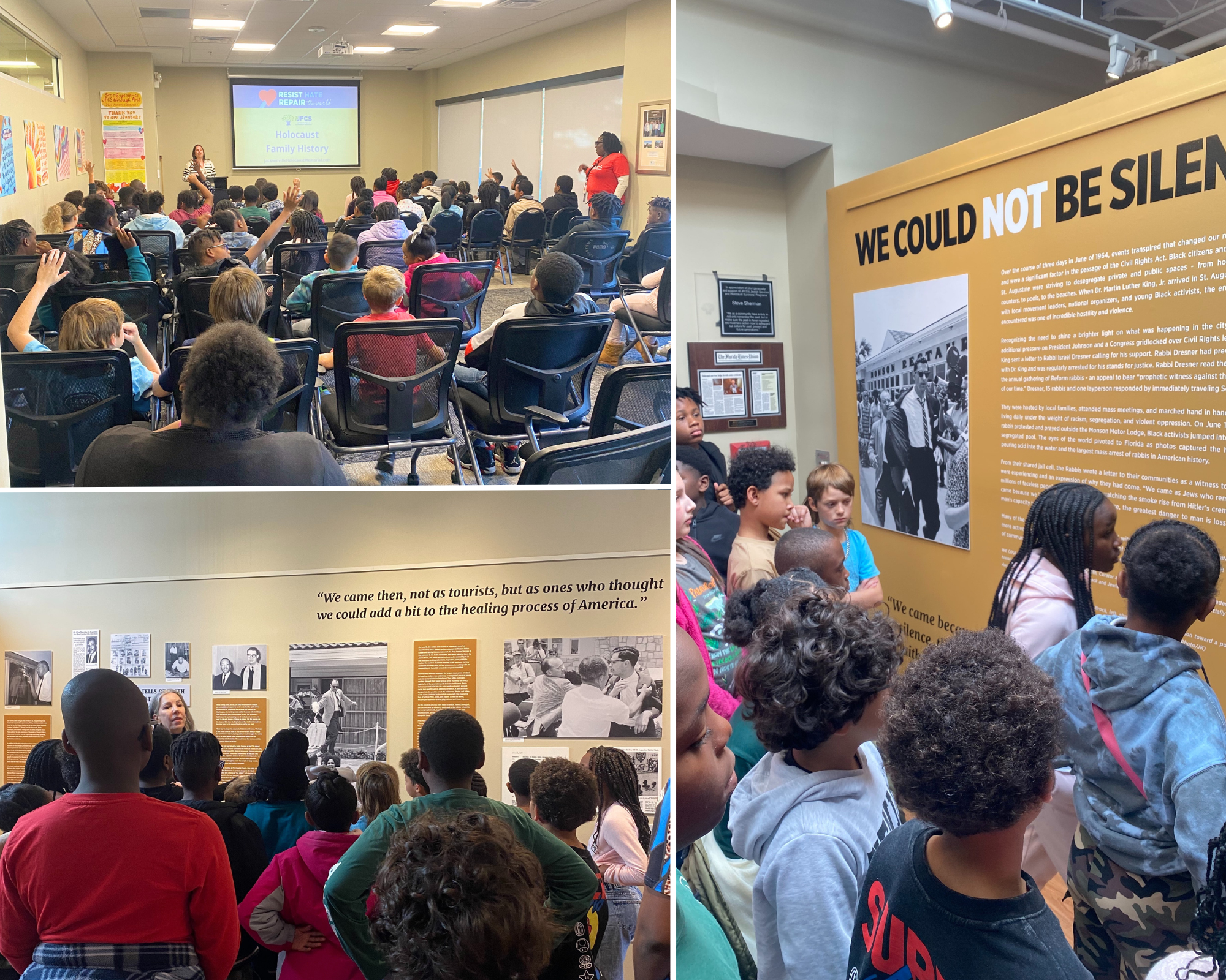 John E. Ford students visit the Frisch Family Holocaust Memorial Gallery 