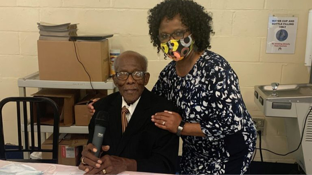 Sollie Mitchell and Stanton Principal Majova