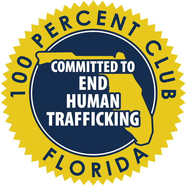 100 Percent Club Florida Committed to end human trafficking