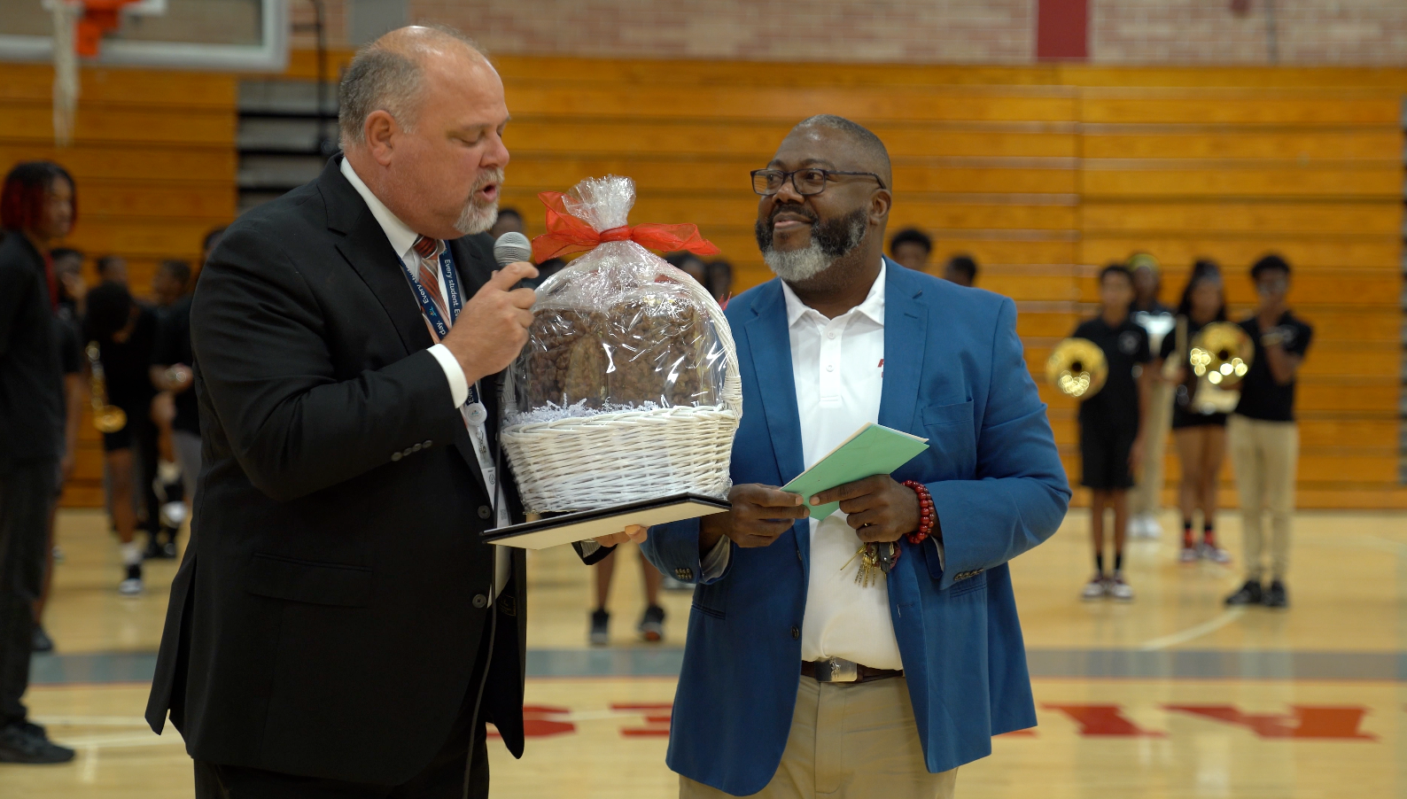 Vincent Hall of Raines High and Daniel Sapp Jr. of Ramona Boulevard Elementary were honored as Duval’s Principal and Assistant Principal of the Year for their dedication to student success.