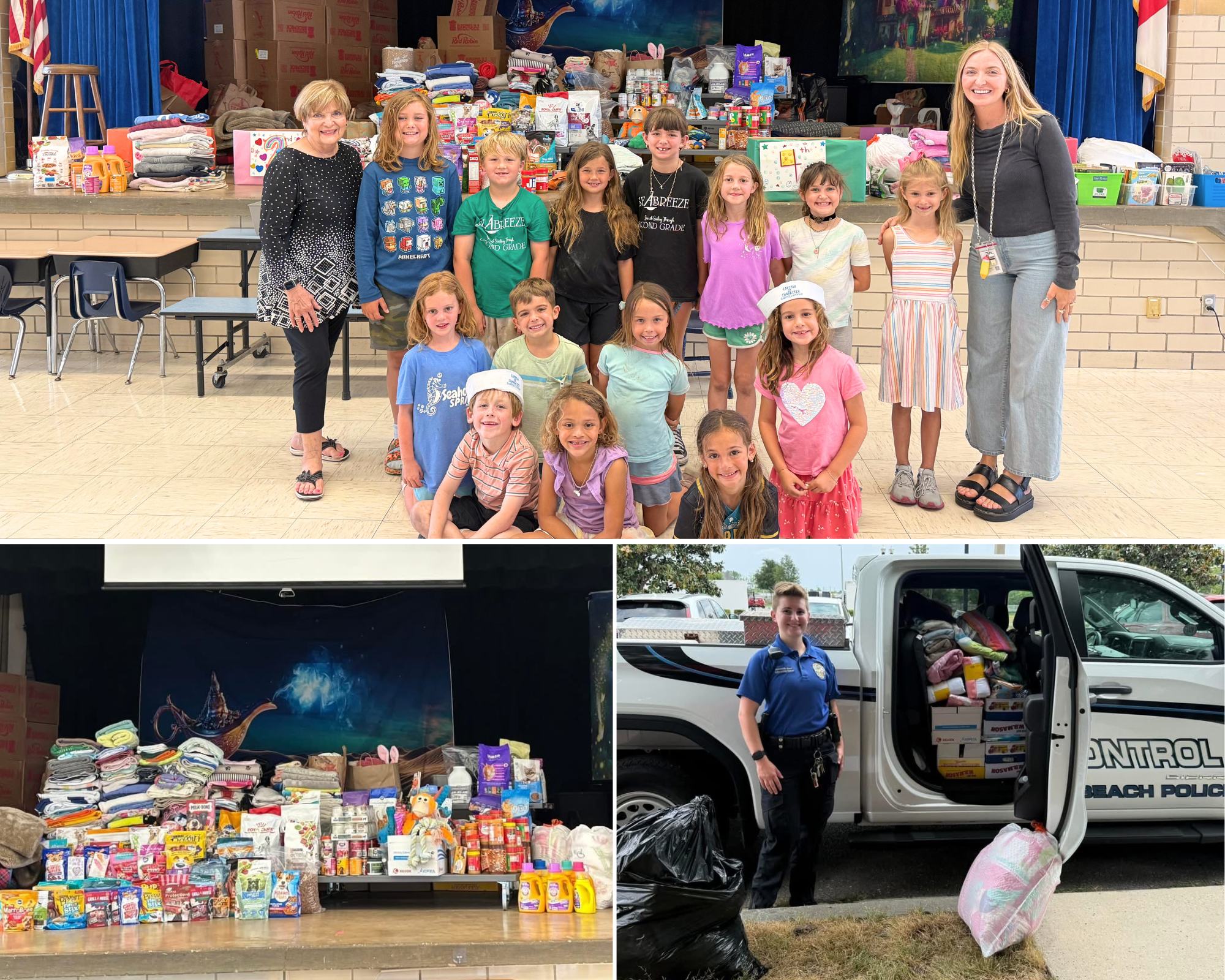 Kindness Club donation drive Seabreeze Elementary