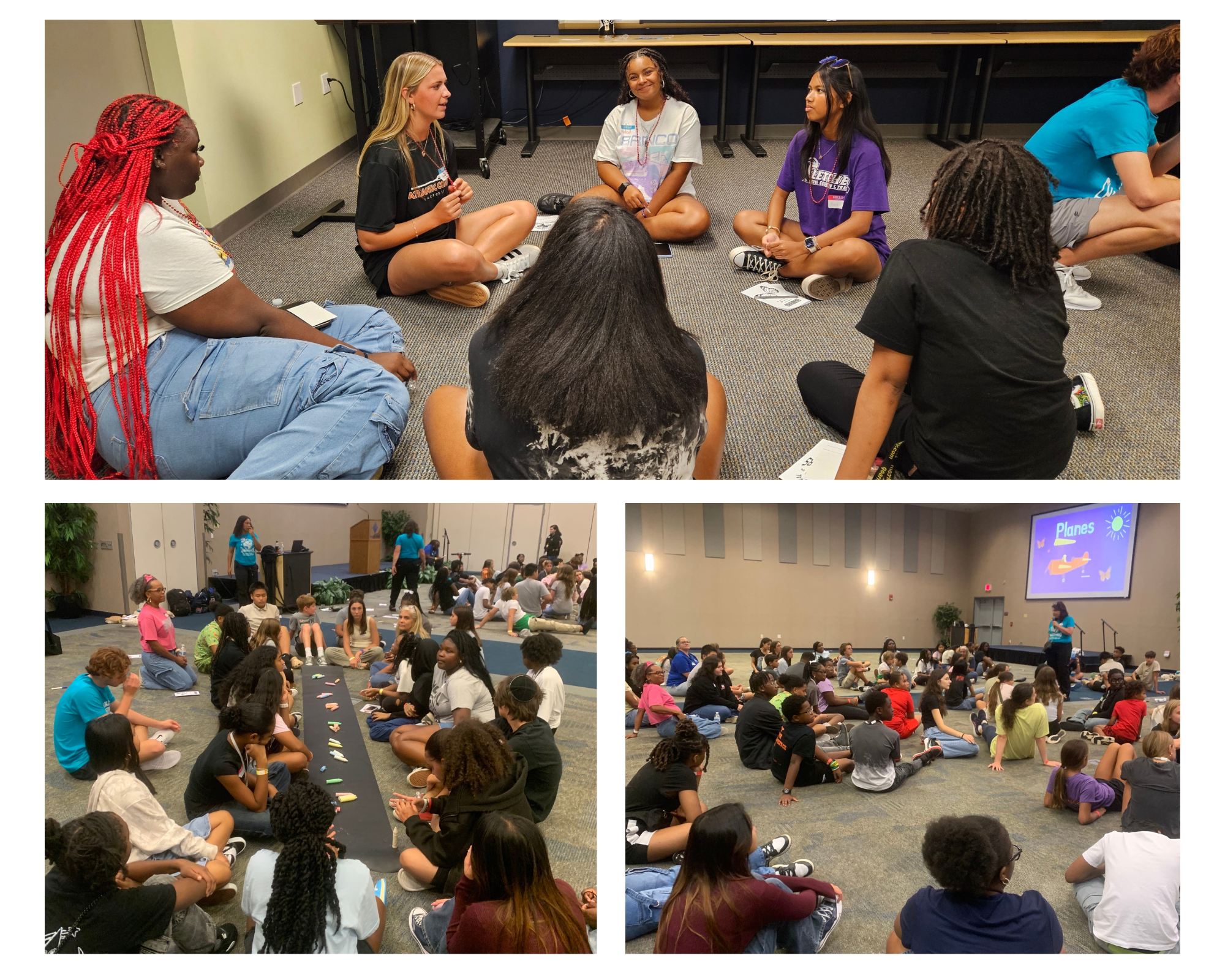 Students participating in the Ignite Nation Mentoring Program training session