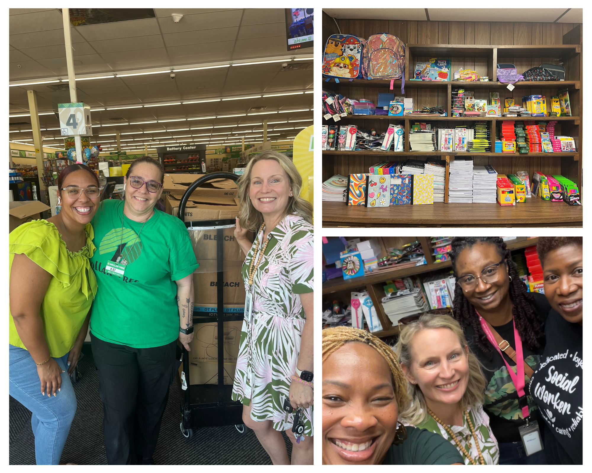 School Social Worker Dana Lee and her work to get free school supplies from Dollar Tree