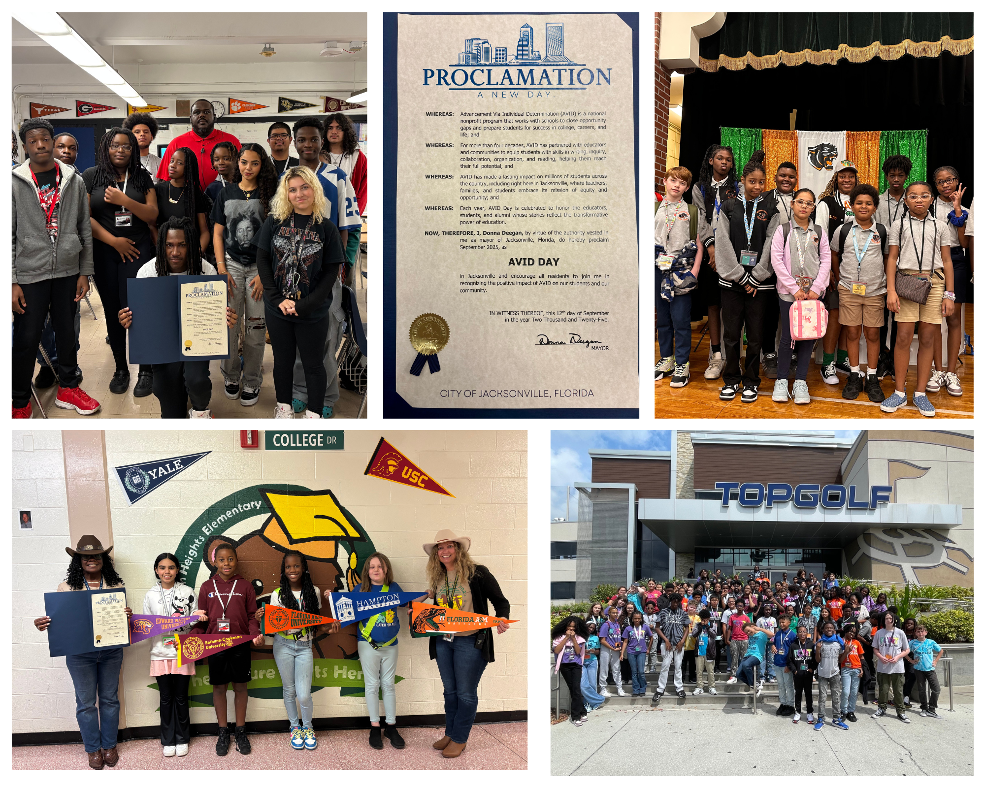 Various district schools celebrating National AVID Day