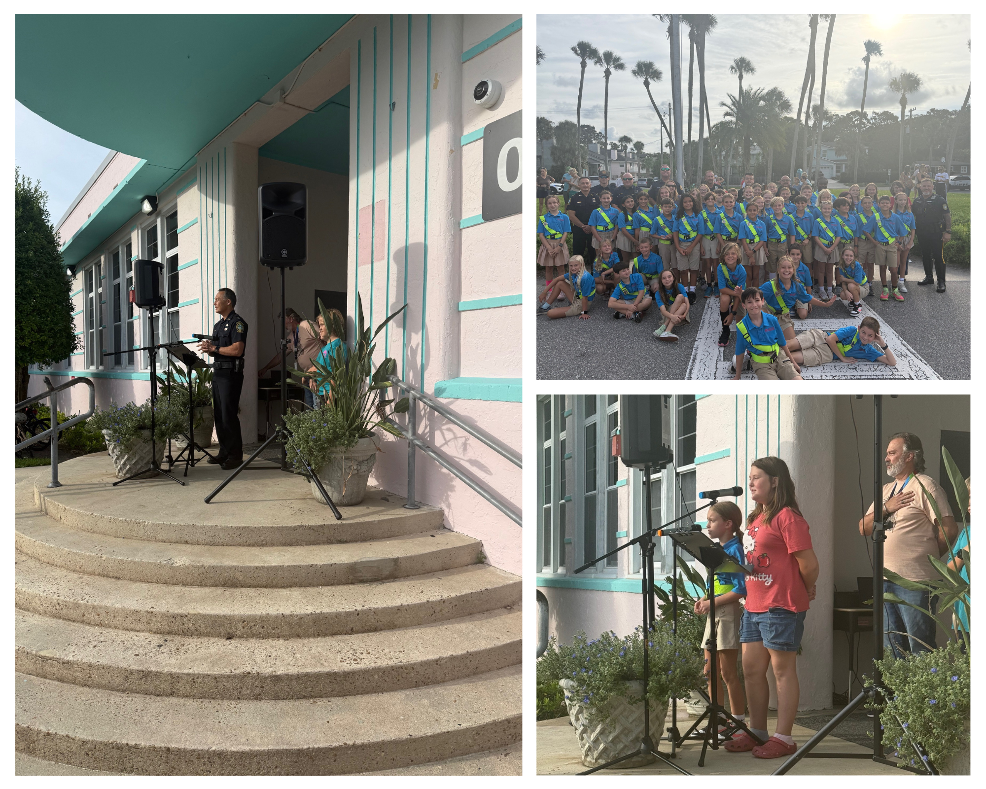 Altantic Beach Elementary School honoring heroes