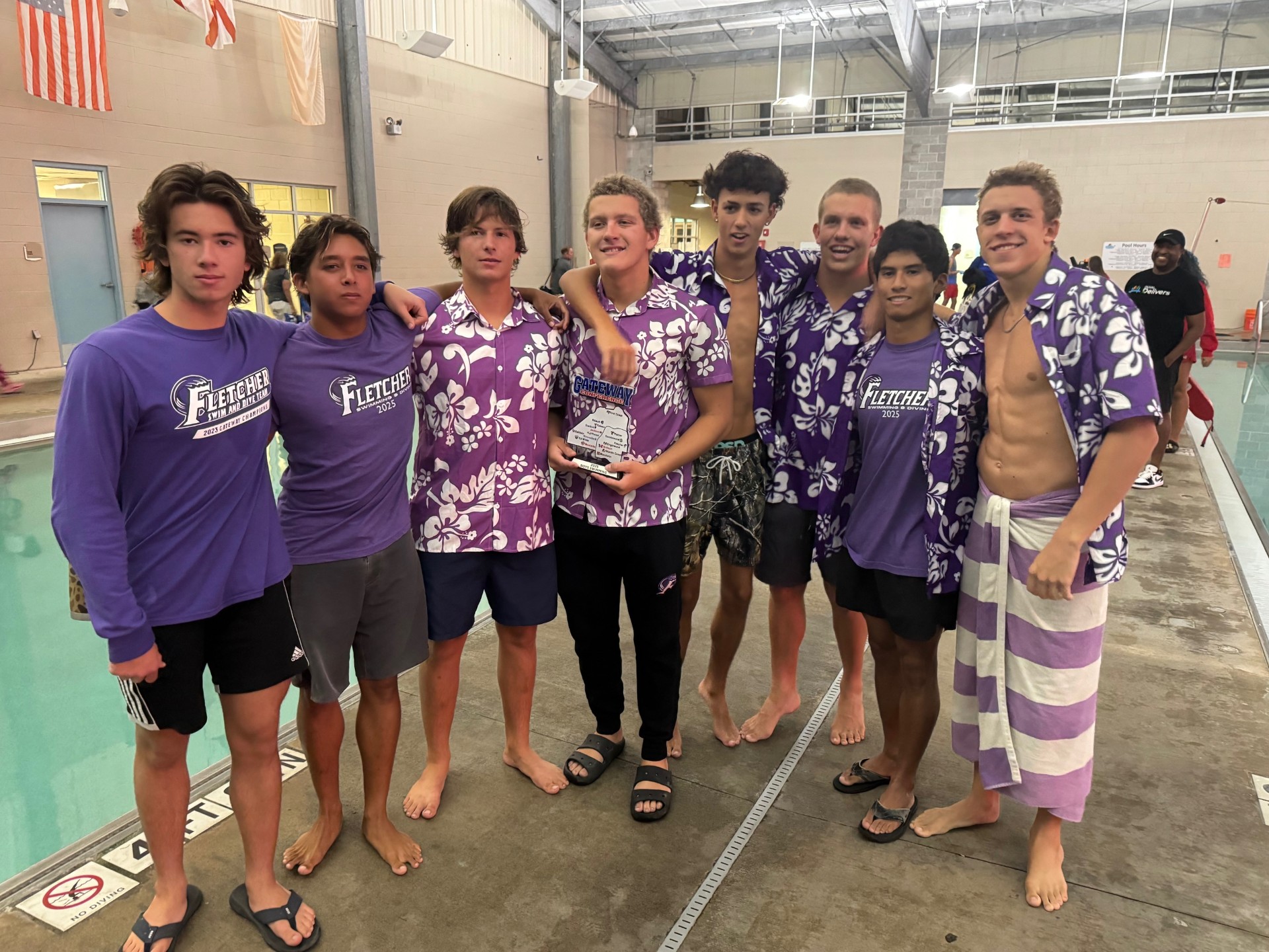 Fletcher High School Boys Swim Champions