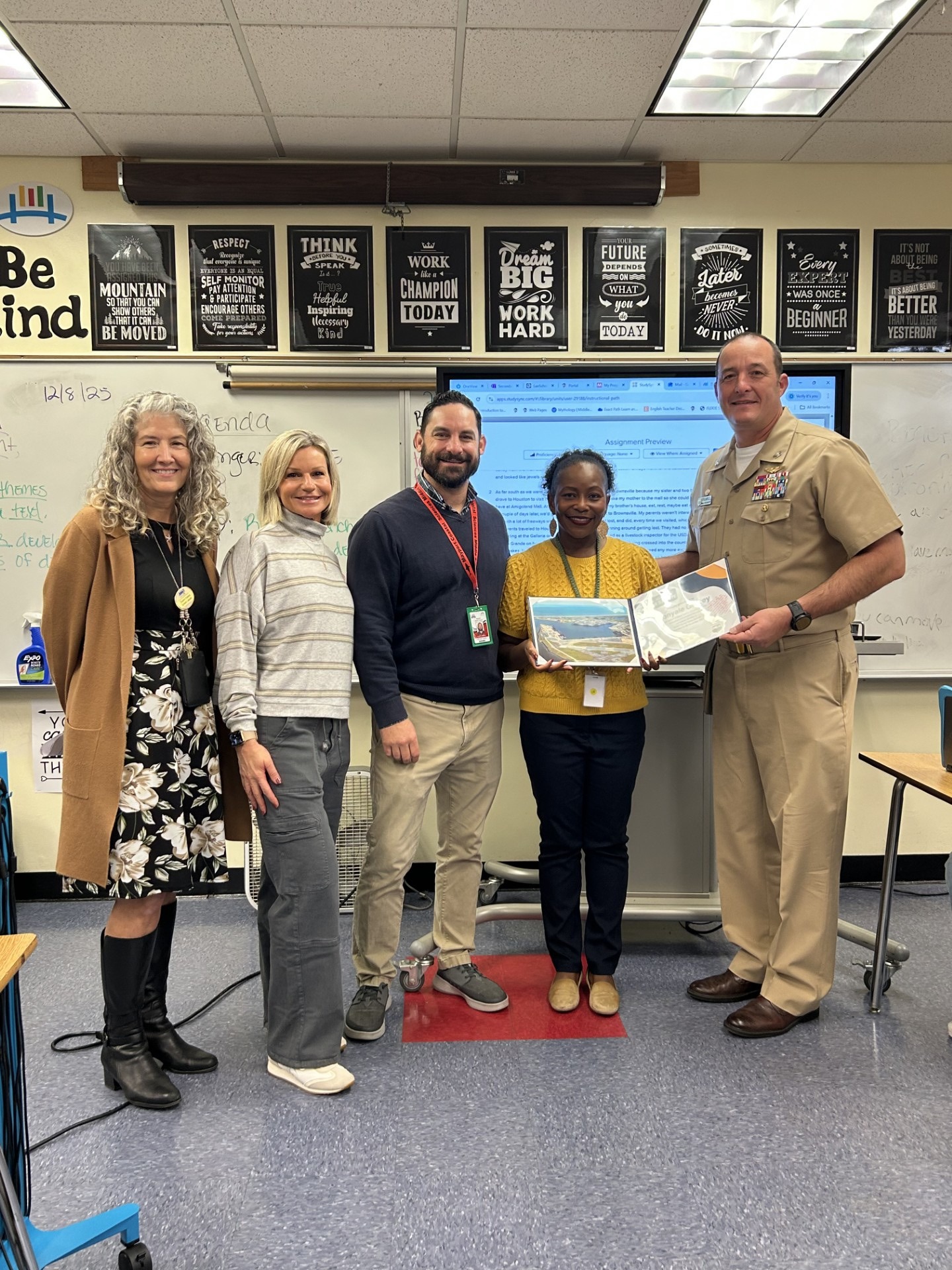 Donyale Garvey honored by NS Mayport