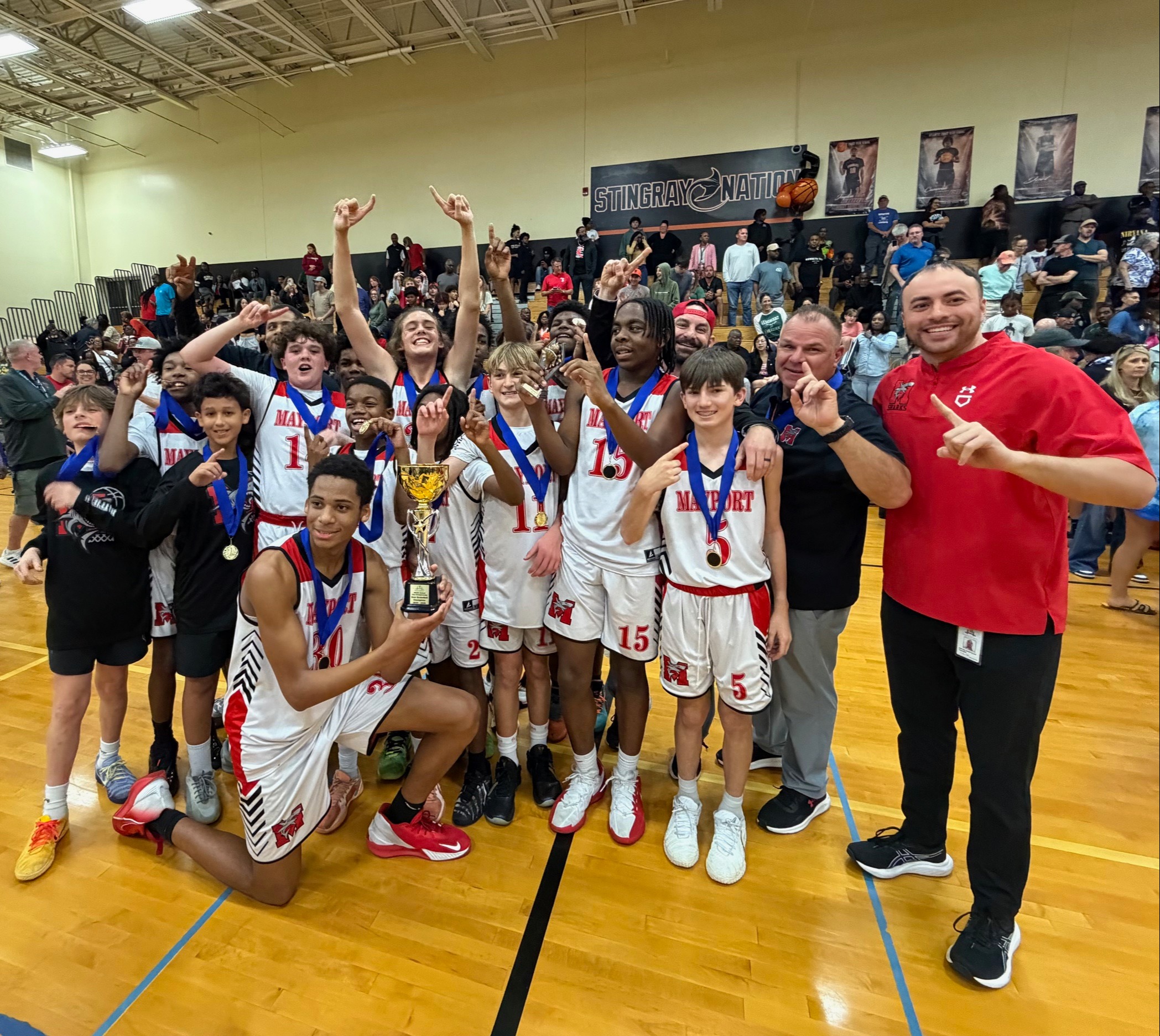 Mayport Middle School Boys Basketball City Champions