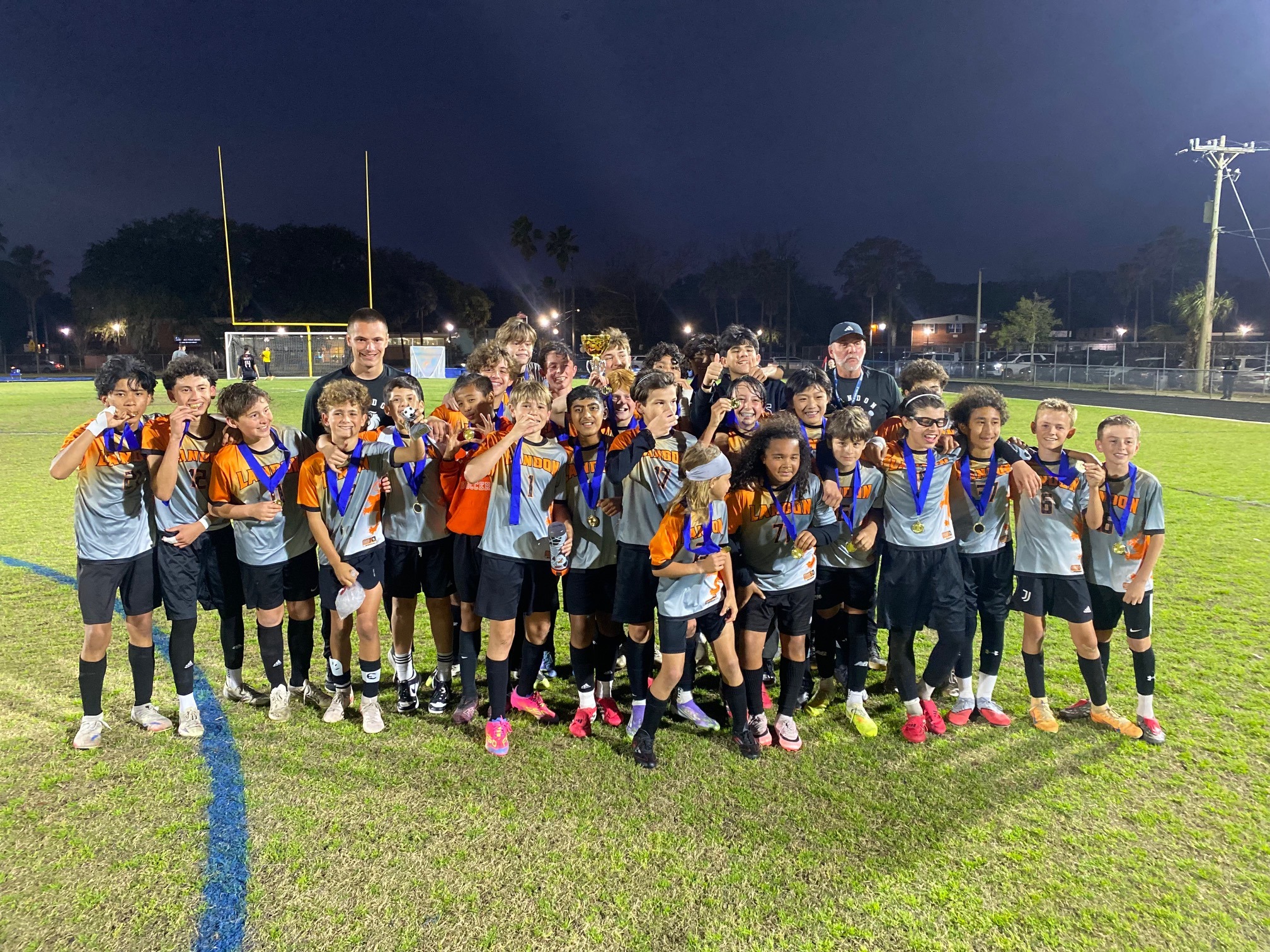 Landon Middle School Boys Soccer City Champions