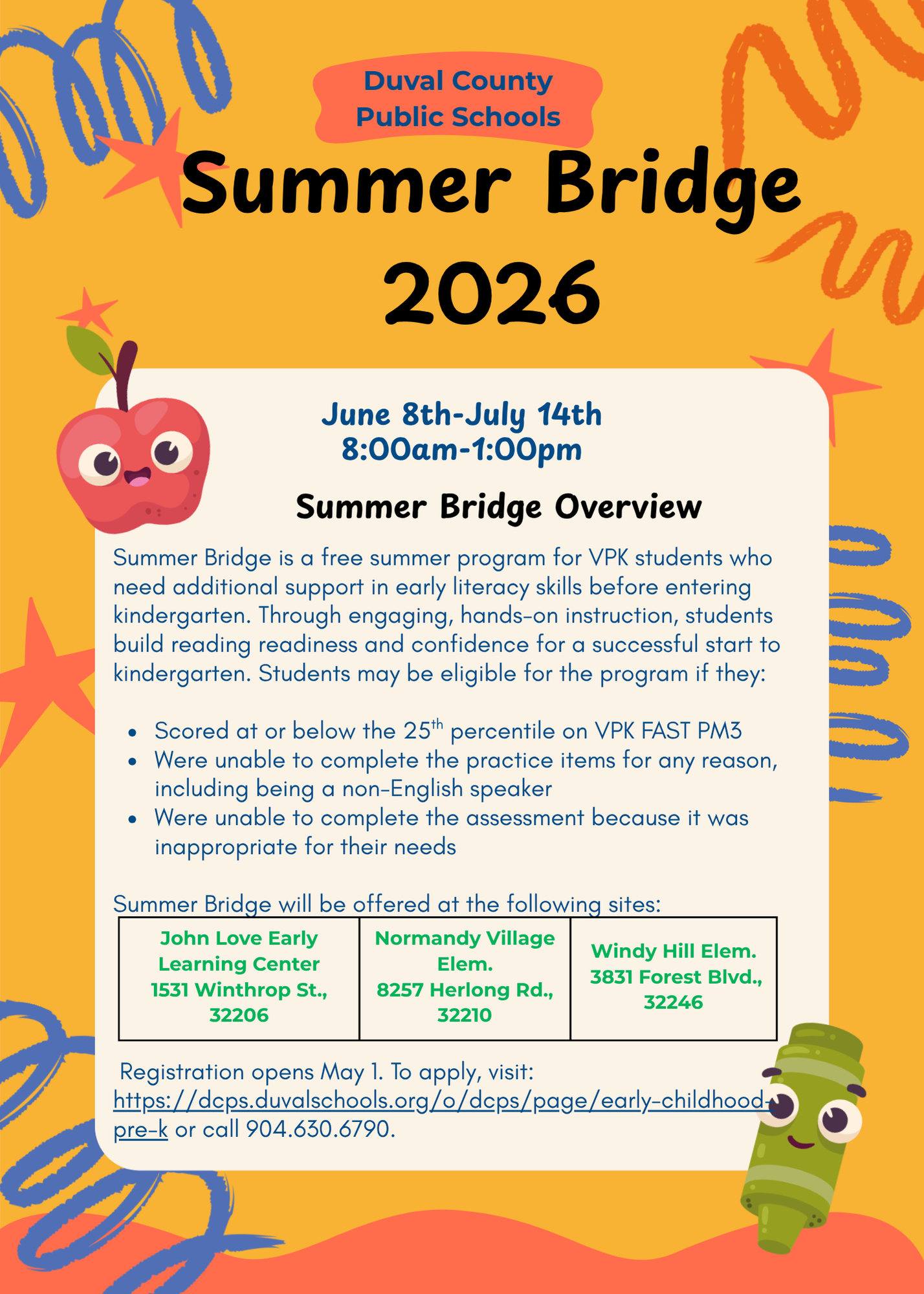 Summer Bridge information