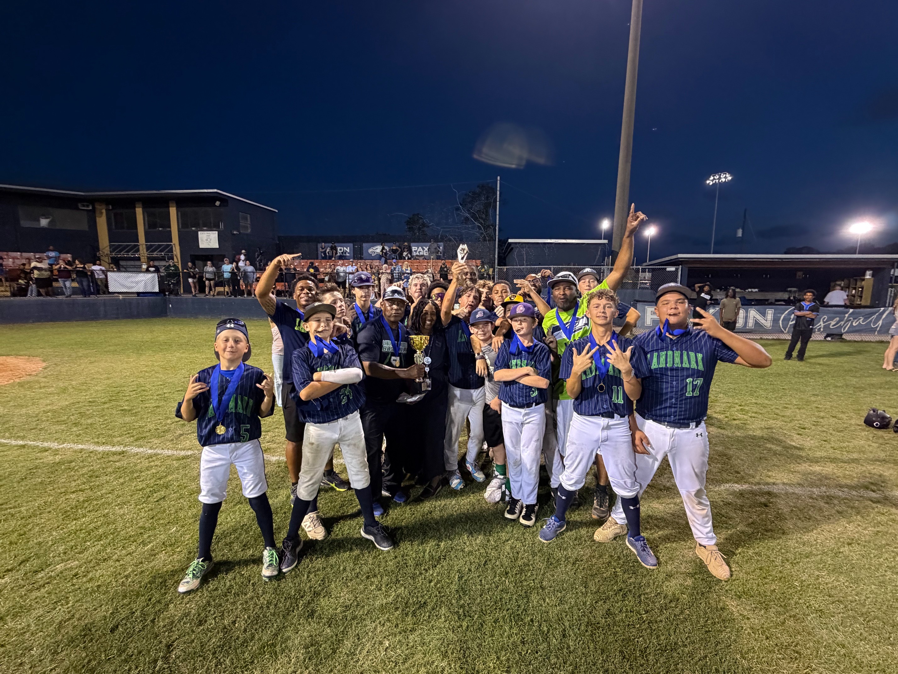 Landmark Middle School Baseball City Champions