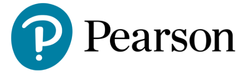 A blue circle with a question mark inside, followed by the word "Pearson" in bold black letters.