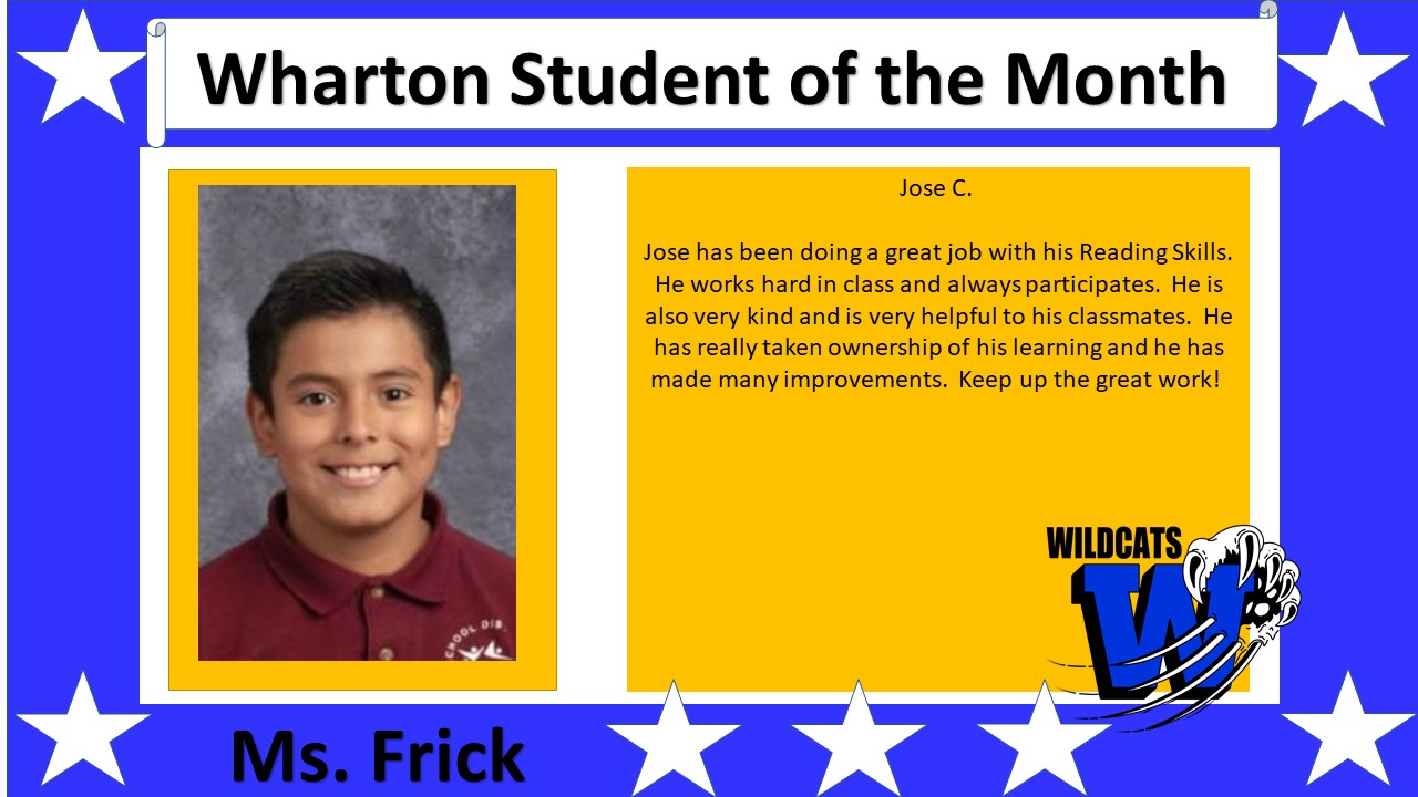 December  Student of the Month