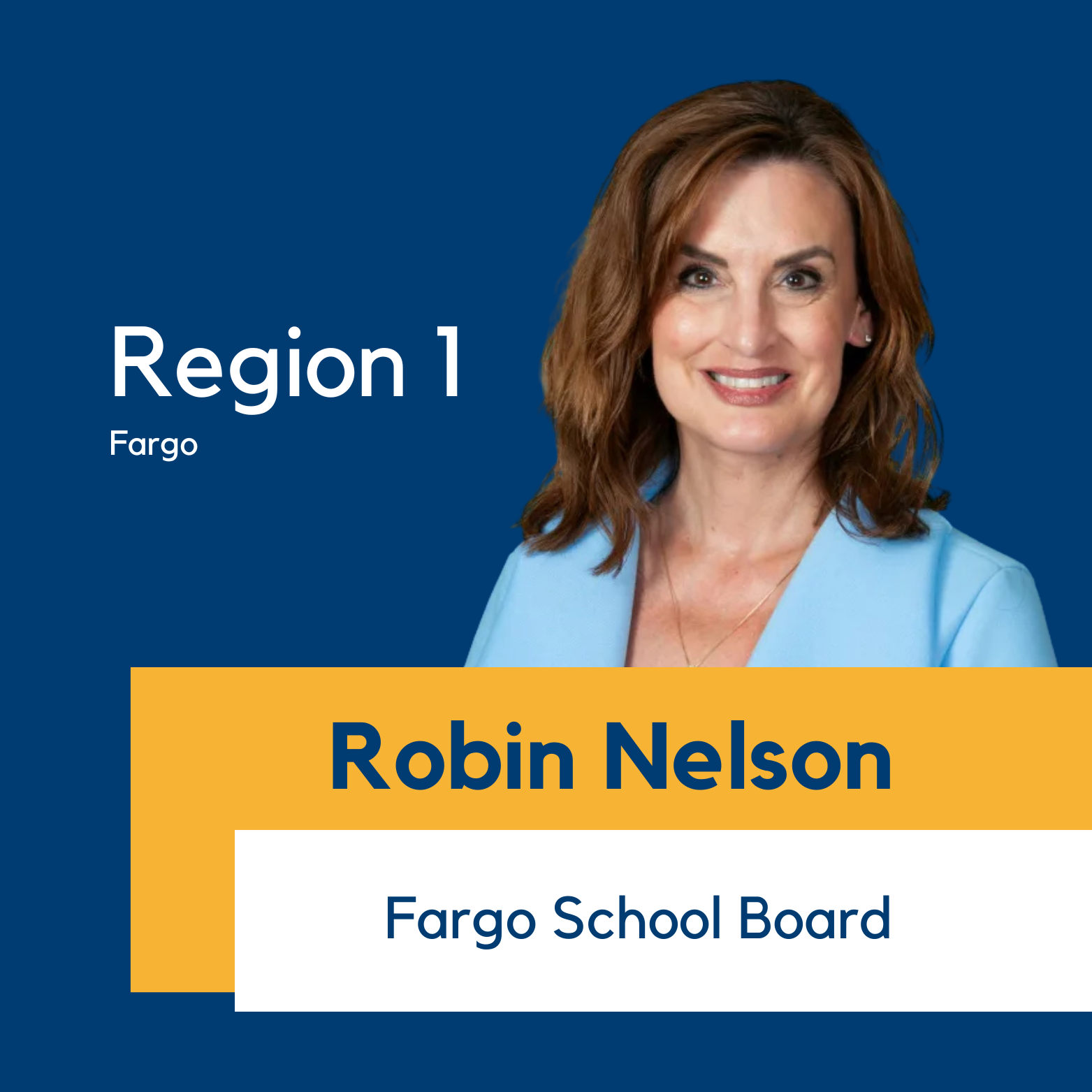 Region 1 (Fargo), Robin Nelson, Fargo School Board