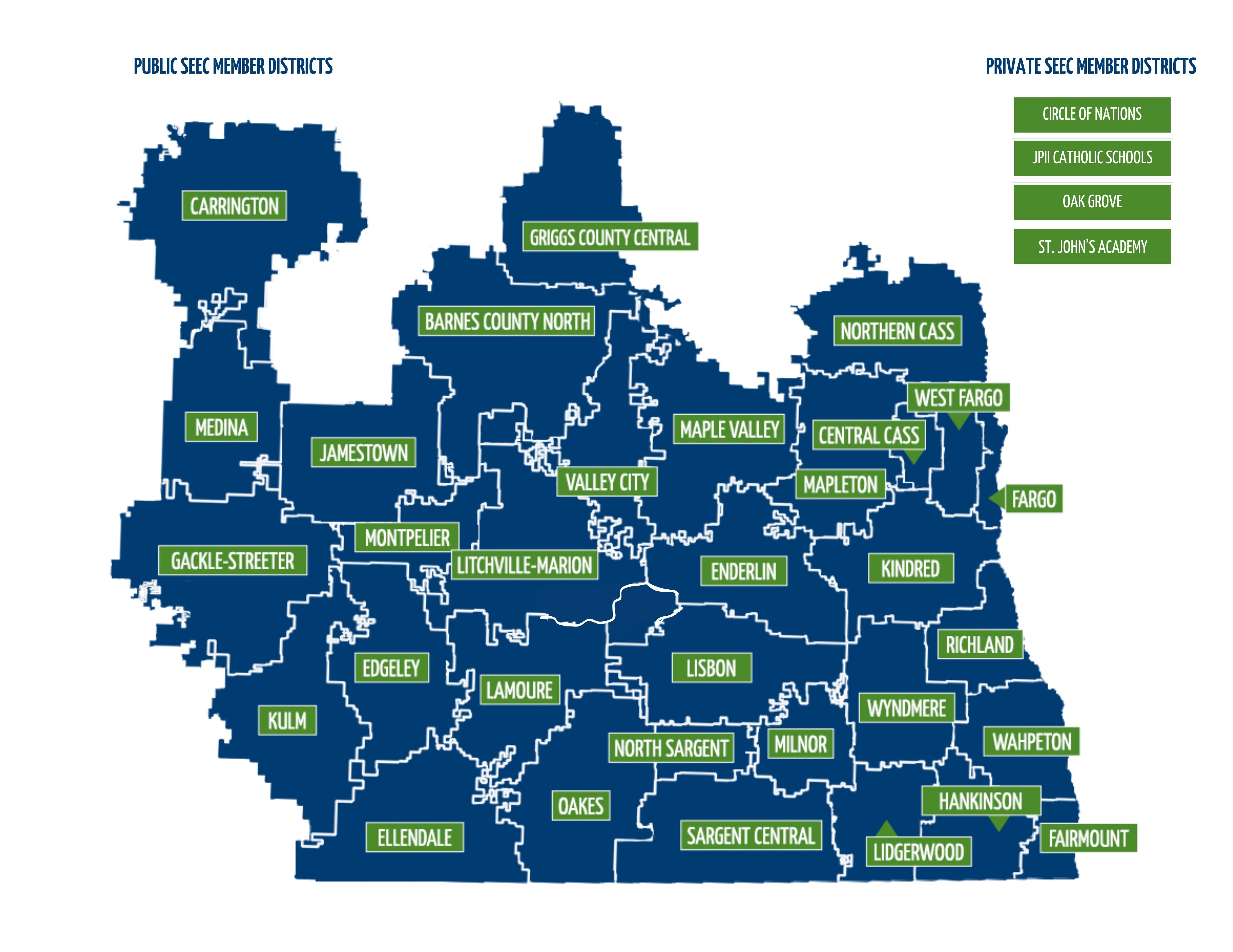 map of seec member districts