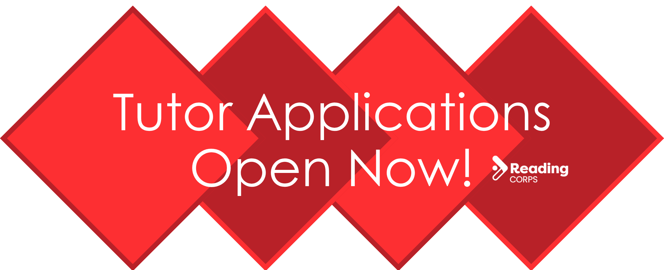 tutor applications for reading corps and math corps open now