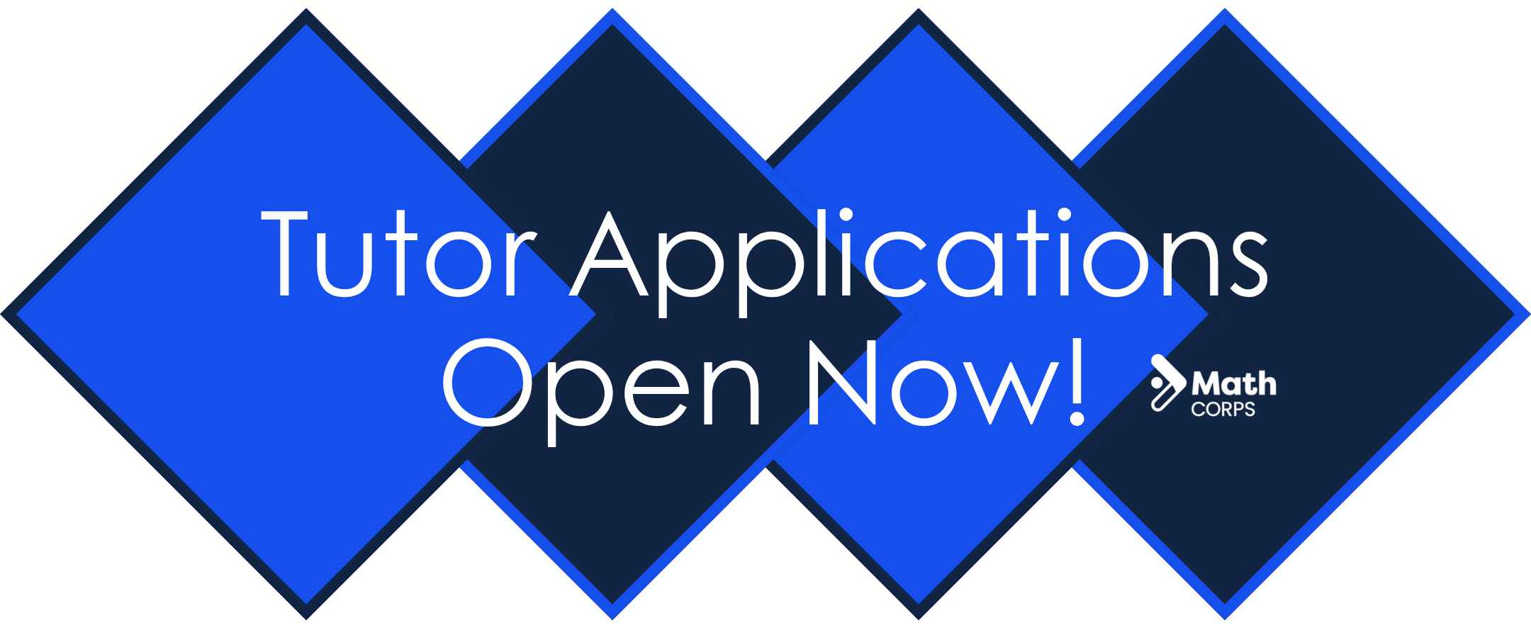 tutor applications open now for math corps