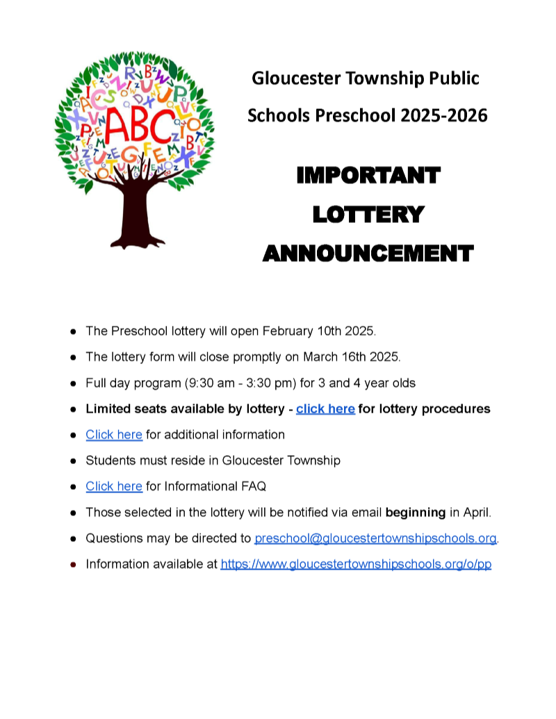 Pre-K Lottery 2025-2026