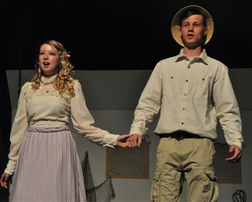 A couple in white attire holding hands, symbolizing love and unity.