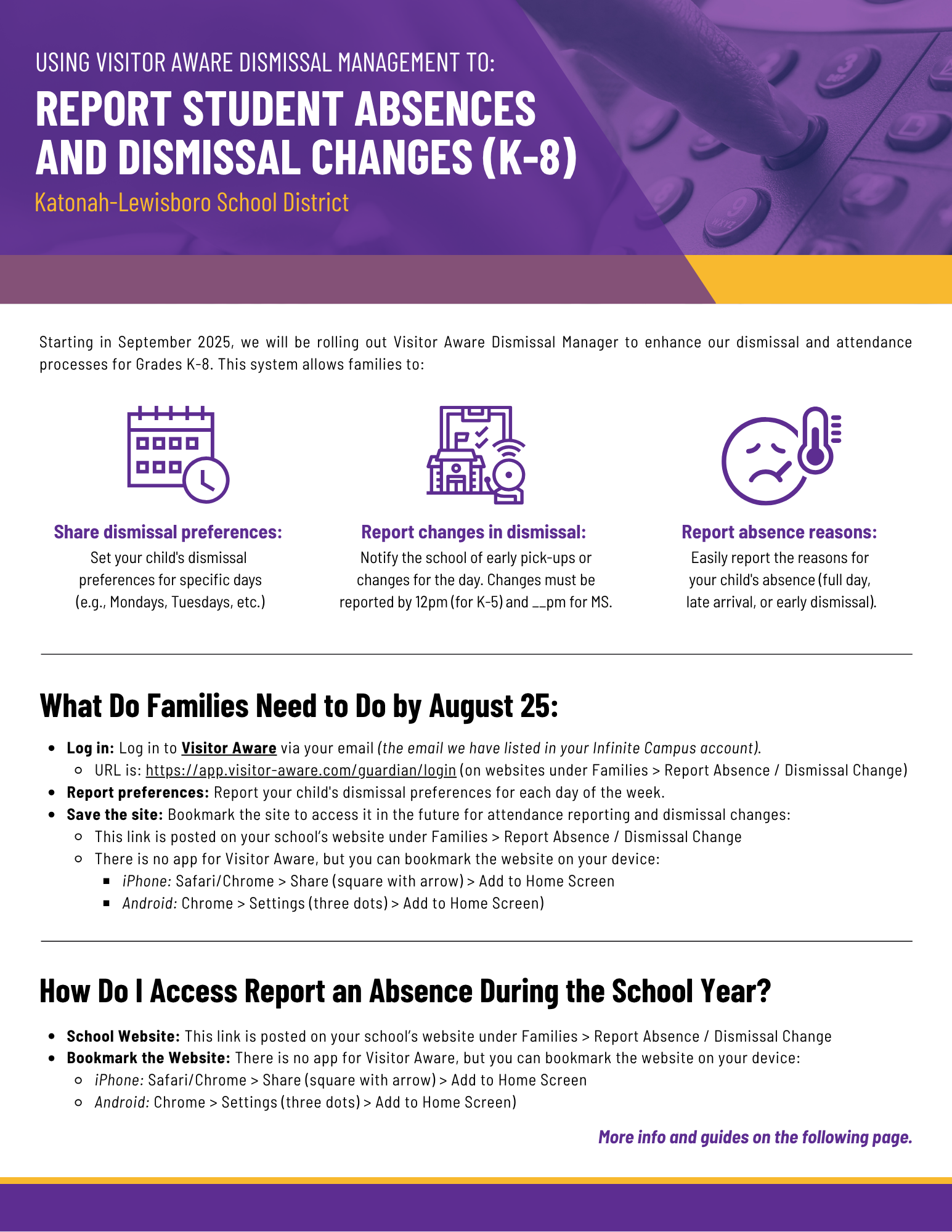 PDF Preview of File: Report Student Absences and Dismissal Changes (K-8)