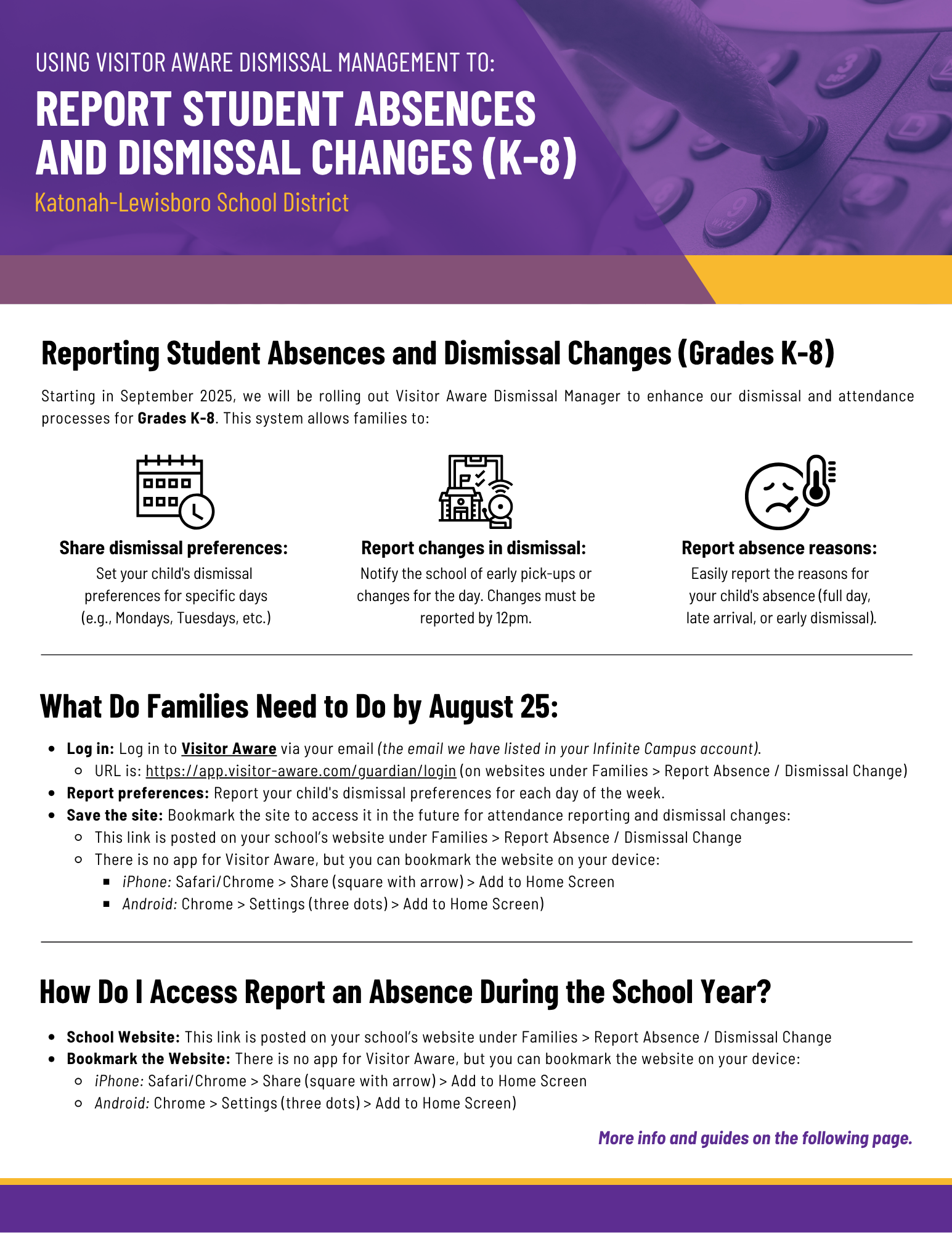 PDF Preview of File: Report Student Absences and Dismissal Changes (K-8)