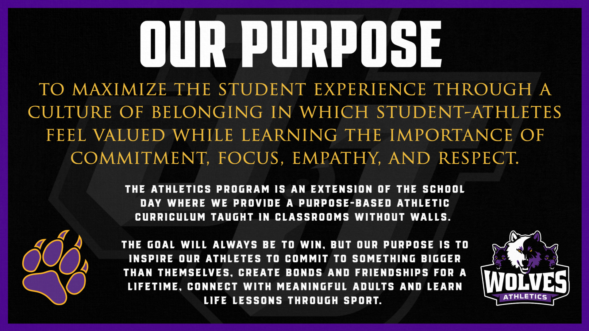 Our Purpose