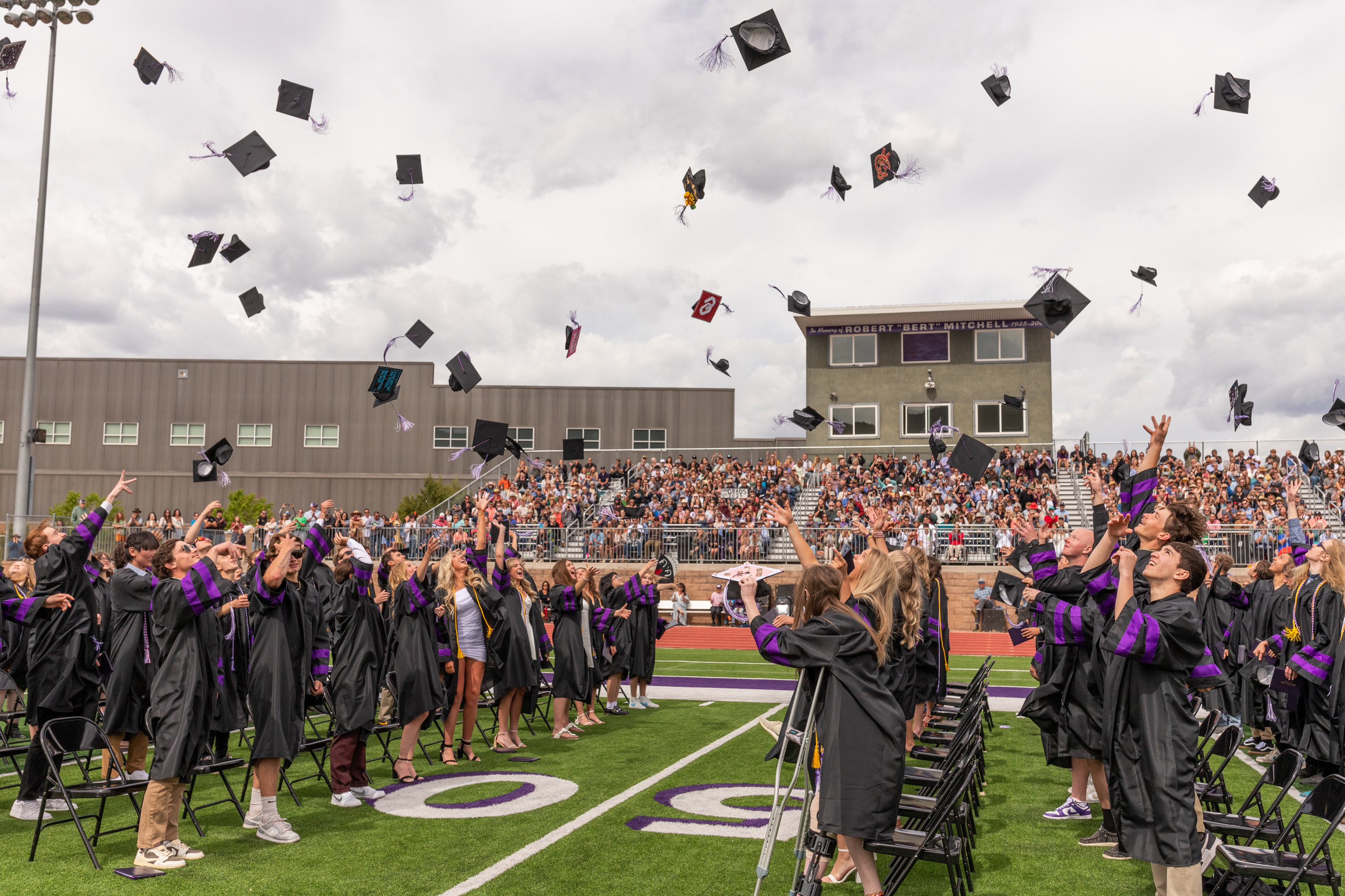 2024 SHS Graduation Cap Toss to Mark the End of the Ceremony