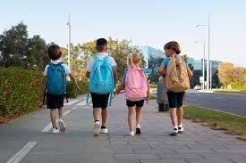 Students Walking to School