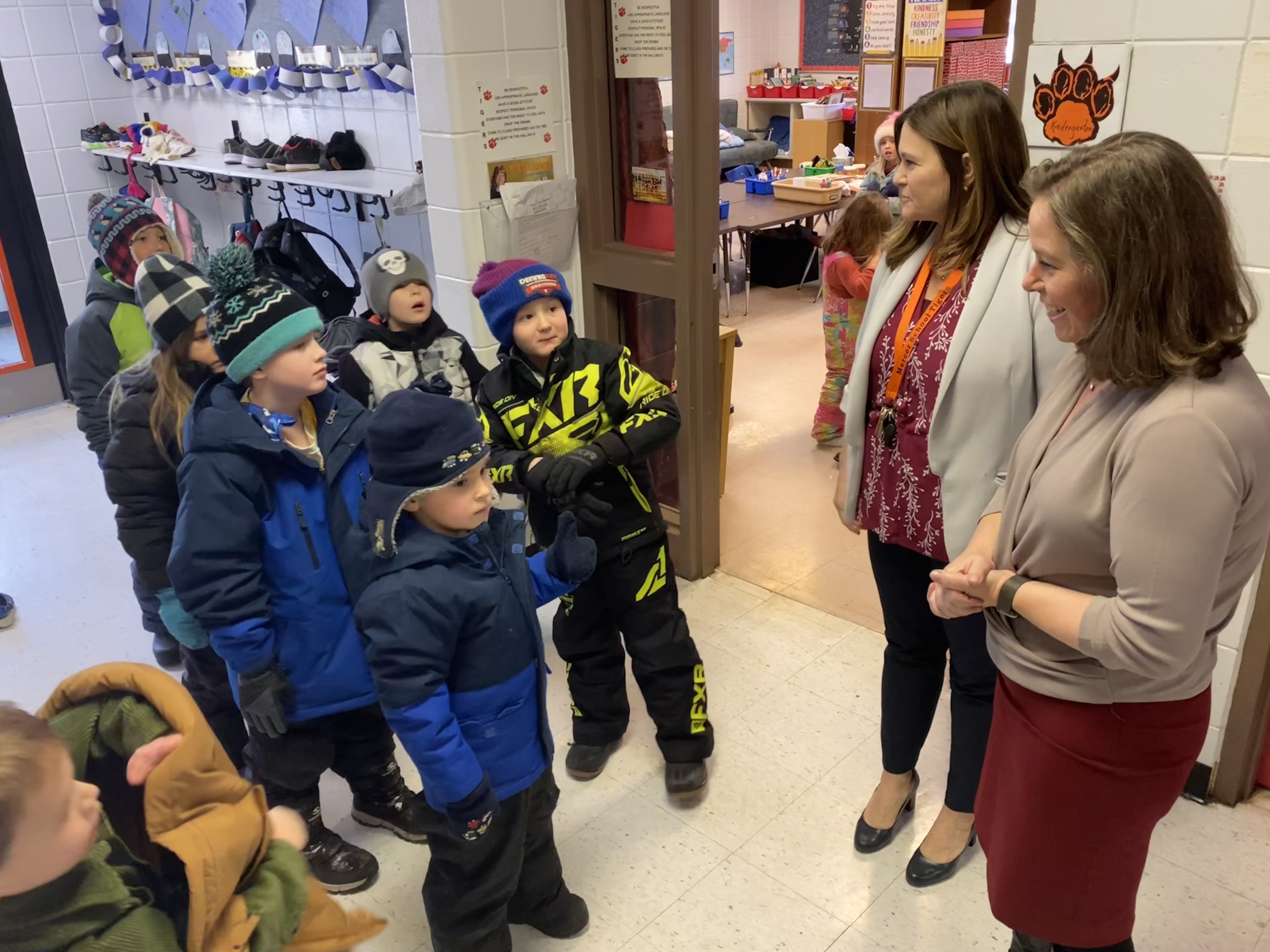 Wisconsin Lieutenant Governor Sara Rodriguez visited Mercer School to learn about the challenges and benefits of our small rural school.