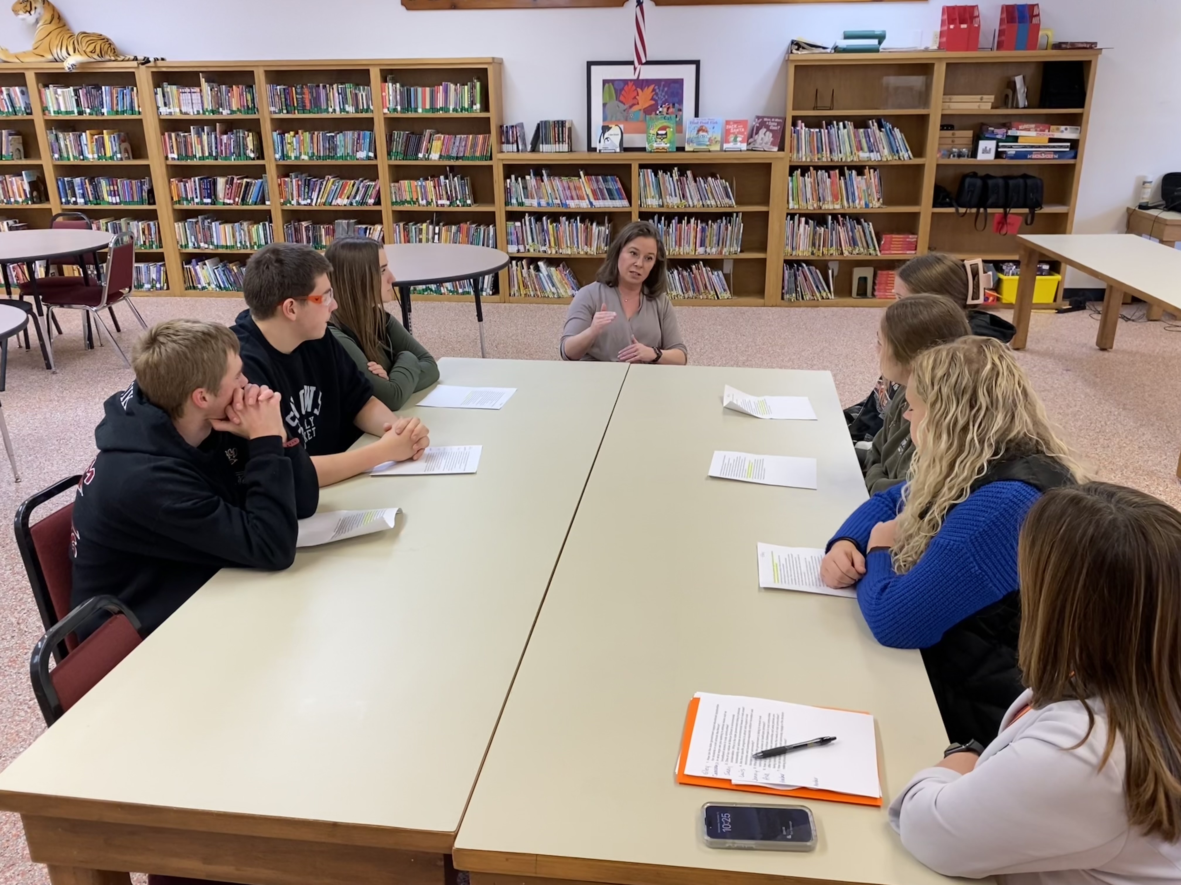 Lt Gov Rodriguez sat down with a panel of high school students to answer questions about their experiences in Mercer and their hopes and dreams for the future.