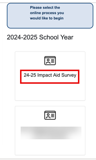 Impact Aid Survey, mobile app version