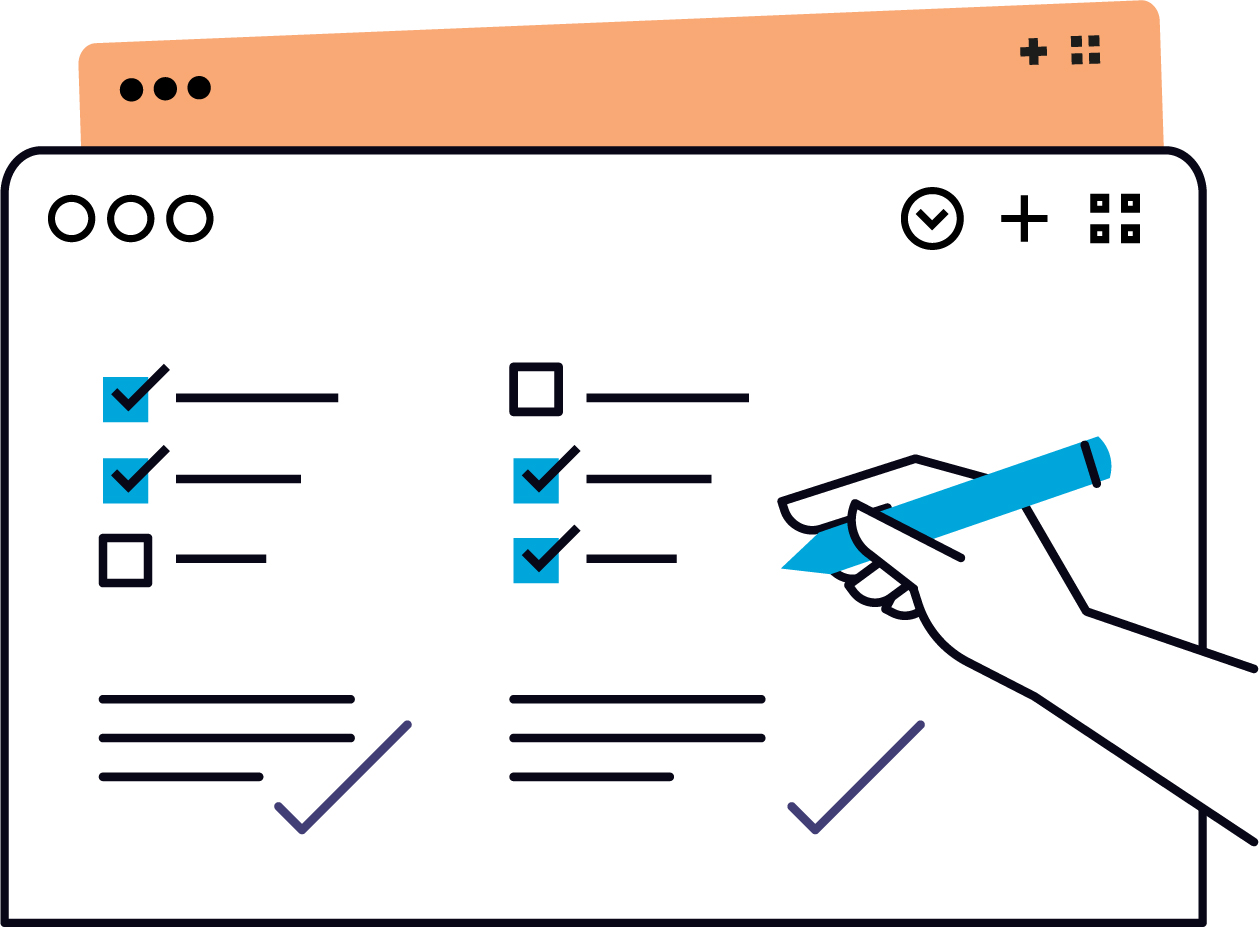 Mapping Success Illustration in LCPS Brand Colors