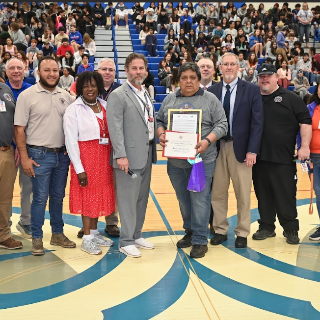 school custodial with students