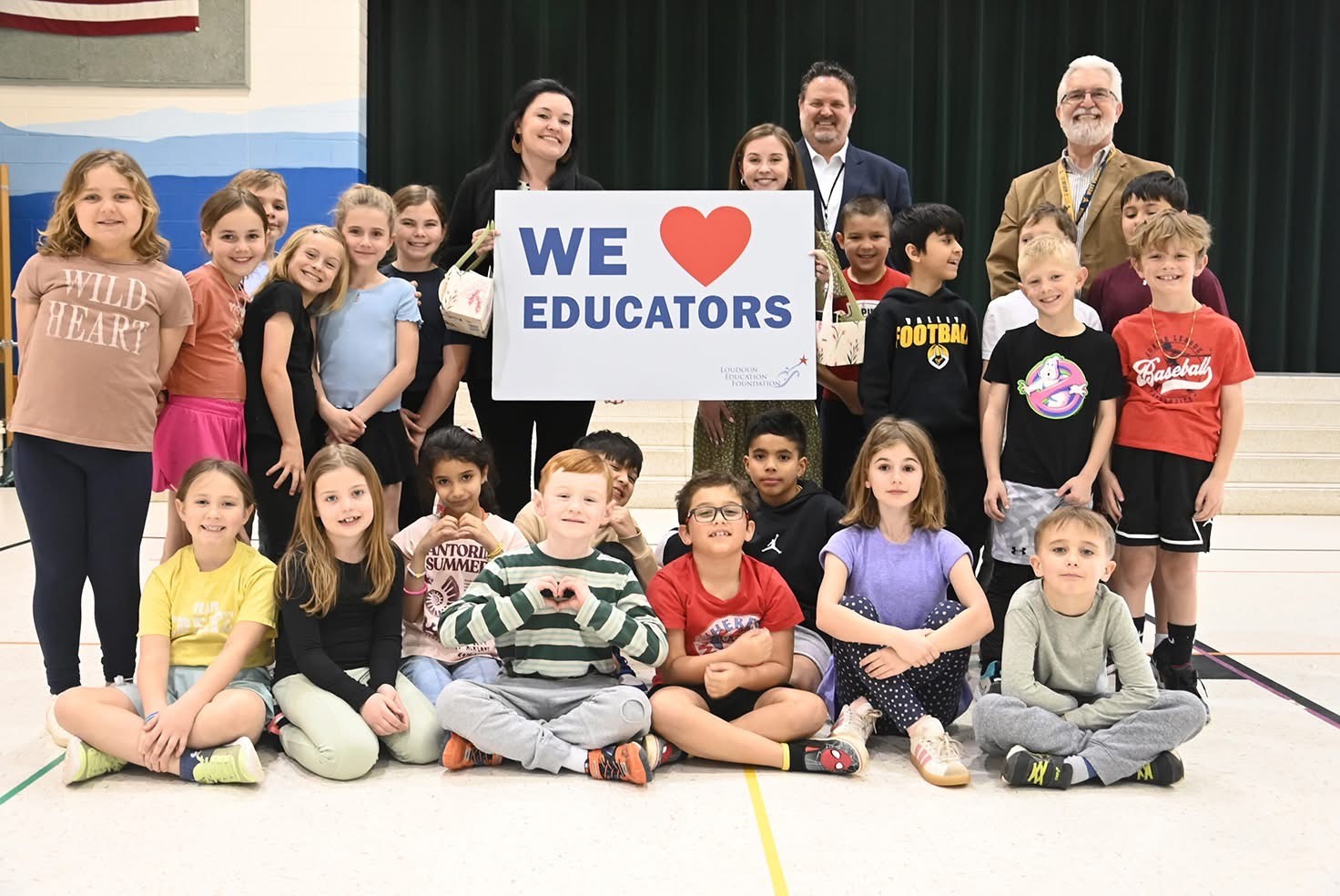 teachers with students
