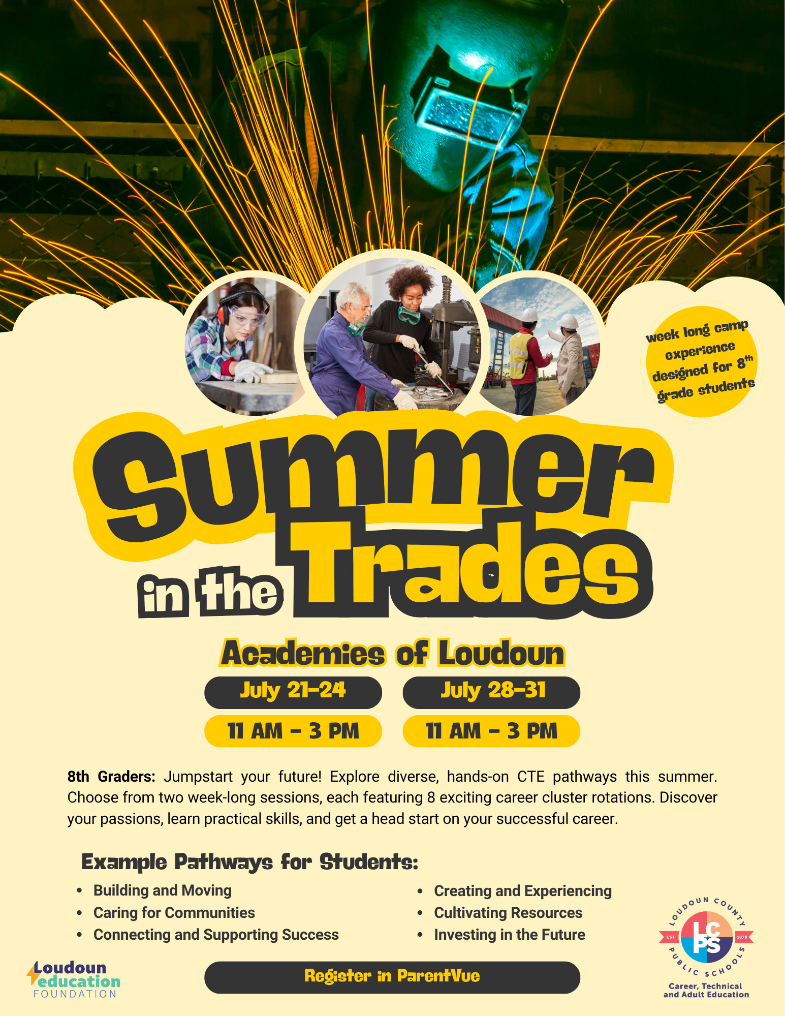 summer in the trades flyer